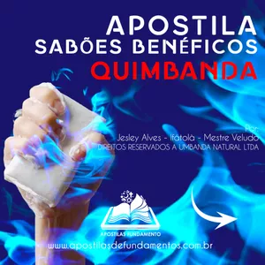 Imagem de capa para o Ebook APOSTILA SABÕES BENÉFICOS DE QUIMBANDA