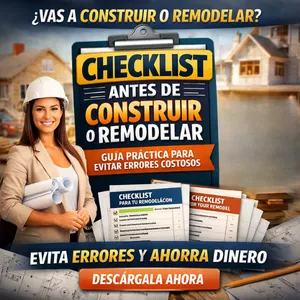 Imagen de portada para Curso online Checklist Profesional Antes de Construir o Remodelar