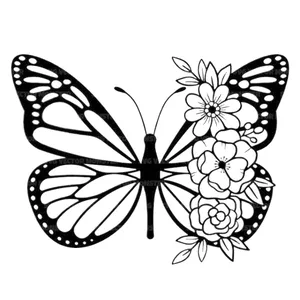 Cover image for Online course Graphics Floral Butterfly Svg, Flower Butterfly Svg, Monarch Butterfly. Vector cut file Cricut, Silhouette, Pdf Png Dxf, decal, sticker, vinyl, pin.