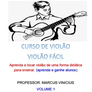 Imagem de capa para o Ebook Aprenda violão fácil e ensine outras pessoas a tocar