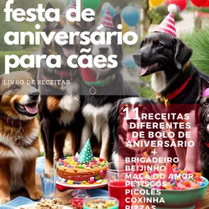 Imagem de capa para o Ebook Festa de Aniversário para Cães