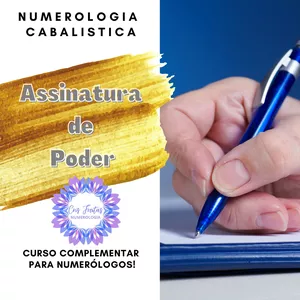 Imagem principal do produto NUMEROLOGIA CABALÍSTICA - COMO FAZER UMA ASSINATURA DE PODER