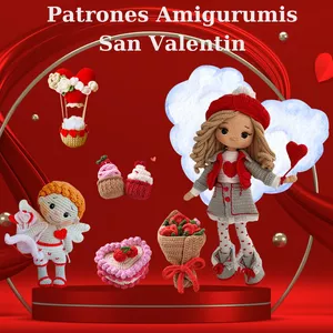 Imagem do curso Patrones Amigurumis San Valentin