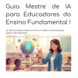 Imagem de capa para o Ebook Guia Mestre de IA para educadores do EF1