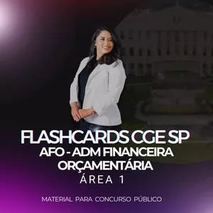 Imagem de capa para o Ebook Flashcards AFO - Administração Financeira Orçamentária 