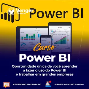 Imagem de capa para o Curso online Curso Microsoft Power BI - Do Básico ao Avançado