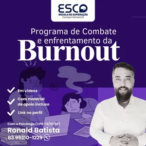 Imagem de capa para o Curso online Programa de Combate e Enfrentamento da Burnout