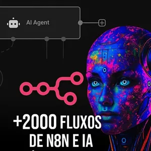 Imagem de capa para o Ebook N8N Turbo Pack -  2000 workflows para acelerar suas automações.