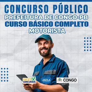 Imagem de capa para o Curso online MOTORISTA - PREFEITURA DE CONGO/PB - FACET