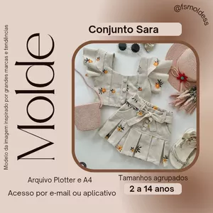 Imagem de capa para o Ebook Molde conjunto Sara 