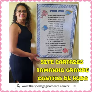 Imagem de capa para o Ebook  CARTAZES COM CANTIGAS DE RODA COM PLANO DE AULA