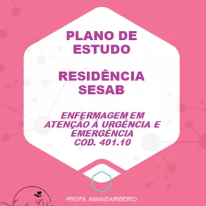 Imagem de capa para o Ebook Plano de estudo- Enfermagem na atenção à urgência e emergência 