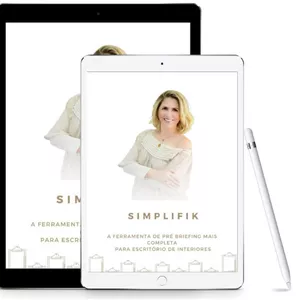 Imagem de capa para o Ebook SimplifiK. A ferramenta de pré-briefing mais completa para escritório de interiores!