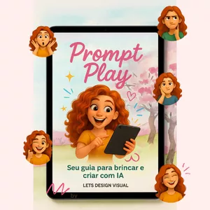 Imagem de capa para o Ebook Prompt Play - Seu guia para brincar e criar com IA