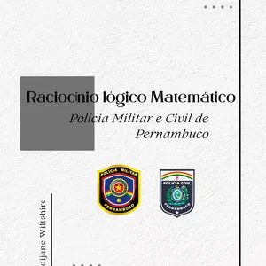 Imagem de capa para o Ebook Apostila de Raciocínio Lógico Matemático para Polícia Militar e Polícia Civil de Pernambuco 2026 