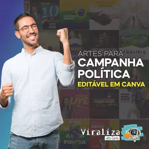 Imagem do curso  Pack com 200 Artes de Redes Sociais para Campanha Política + Bônus
