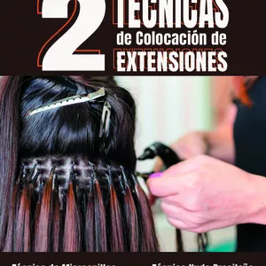 Imagen de portada para Ebook Dos Técnicas de Colocación de Extensiones de Cabello