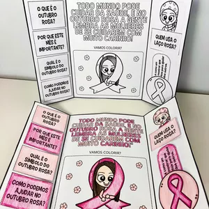 Imagem de capa para o Ebook LAPBOOK OUTUBRO ROSA 