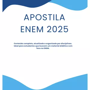Imagem de capa para o Ebook APOSTILA RESUMIDA ENEM 2025