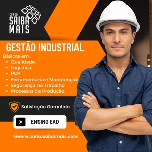 Imagem de capa para o Curso online Gestão Industrial