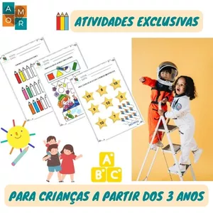 Imagem de capa para o Ebook Atividades e Recursos EXCLUSIVOS para Crianças Pequenas