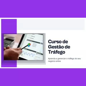 Imagem de capa para o Ebook Curso de Gestão de Trafego