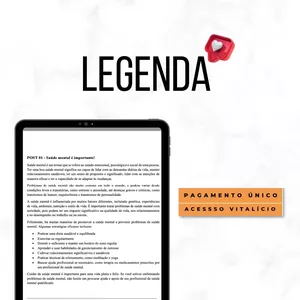 Imagem de capa para o Ebook Legenda - Psicopedagogia
