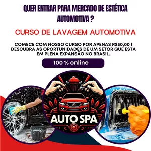 Imagem de capa para o Curso online Curso Lavagem Automotiva do Básico ao Avançado 