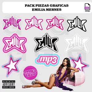 Imagen de portada para Curso online Pack Emilia Mernes PNG 300dpi