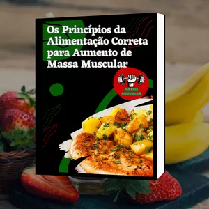 Imagem de capa para o Ebook 55 Receitas para ganha massa muscular