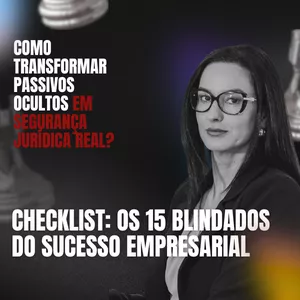 Imagem de capa para o Ebook Checklist: Os 15 Blindados do Sucesso Empresarial