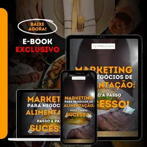 Imagem de capa para o Ebook Marketing para Negócios de Alimentação: Passo a Passo do Sucesso!