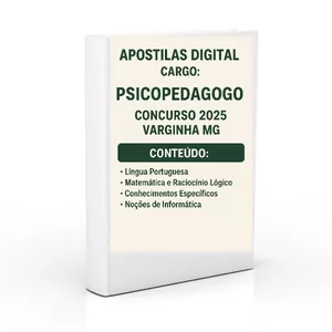 Imagem de capa para o Ebook Apostilas Digitais para Concurso Cargo Psicopedagogo 