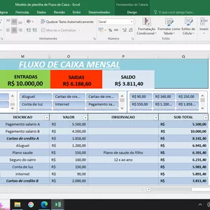 Imagem de capa para o Ebook Planilha financeira em Excel