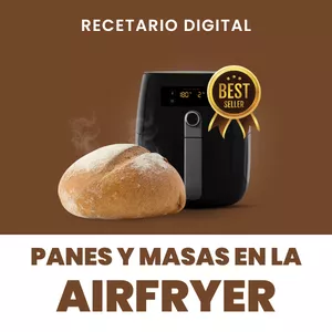 Imagen de portada para Ebook 50 recetas de panes y masas en freidora de aire