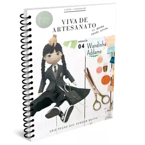 Imagem do curso Boneca Wandinha Addams + bônus