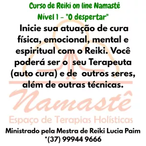 Imagem de capa para o Curso online Reiki on line Nível 1 -" O Despertar"