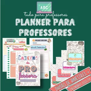 Imagem de capa para o Ebook PLANNER PARA PROFESSORES 2023/2024