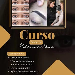 Curso Curso de designer de sobrancelha