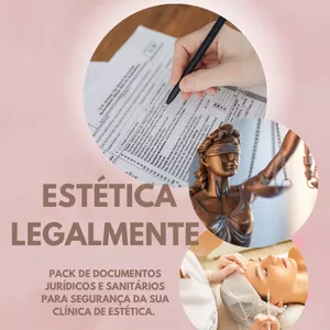 Imagem de Estética Legalmente - PACK DE DOCUMENTOS JURÍDICOS E SANITÁRIOS  criado por Vanessa Tarrão na hotmart