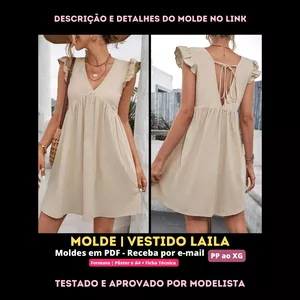 Imagem de capa para o Curso online [Molde em PDF] - Vestido Laila