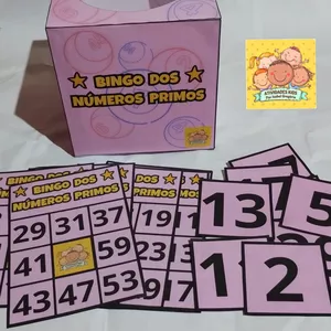Imagem de capa para o Ebook Bingo dos números primos 