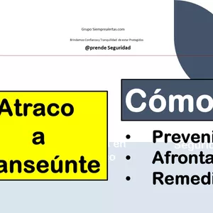 Imagen de portada para Curso online Asalto y Robo a Transeúnte. Prevenir, Afrontar y Remediar