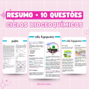 Imagem de capa para o Ebook RESUMO - CICLOS BIOGEOQUÍMICOS