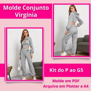 Imagem de capa para o Ebook Molde Conjunto Feminino Virgínia