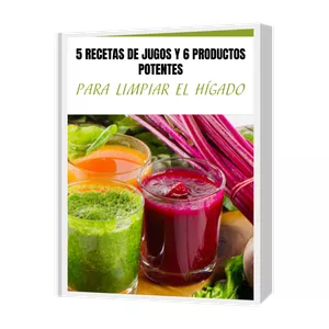 Imagen de portada para Ebook 5 recetas de jugo y 6 productos potentes para limpiar el hígado