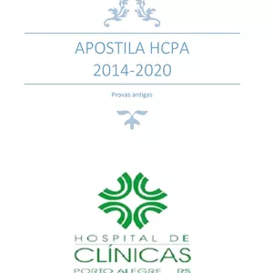 Imagem principal do produto Apostila com provas do HCPA 2014-2020