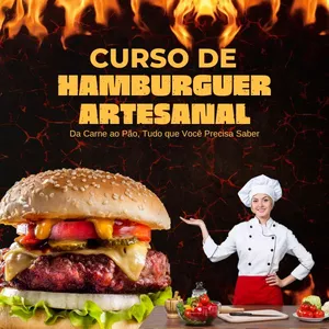 Imagem de capa para o Ebook Curso de Hambúrguer Artesanal