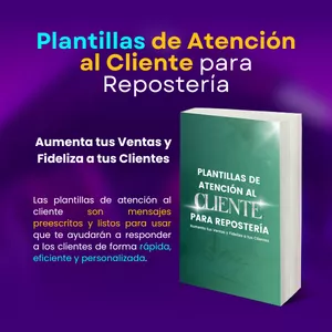 Imagen de portada para Ebook Plantillas Atención al Clientes para Repostería Aumenta tus Ventas y Fideliza a tus Clientes