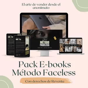 Imagen de portada para Curso online Pack E-books Faceless Perfect 